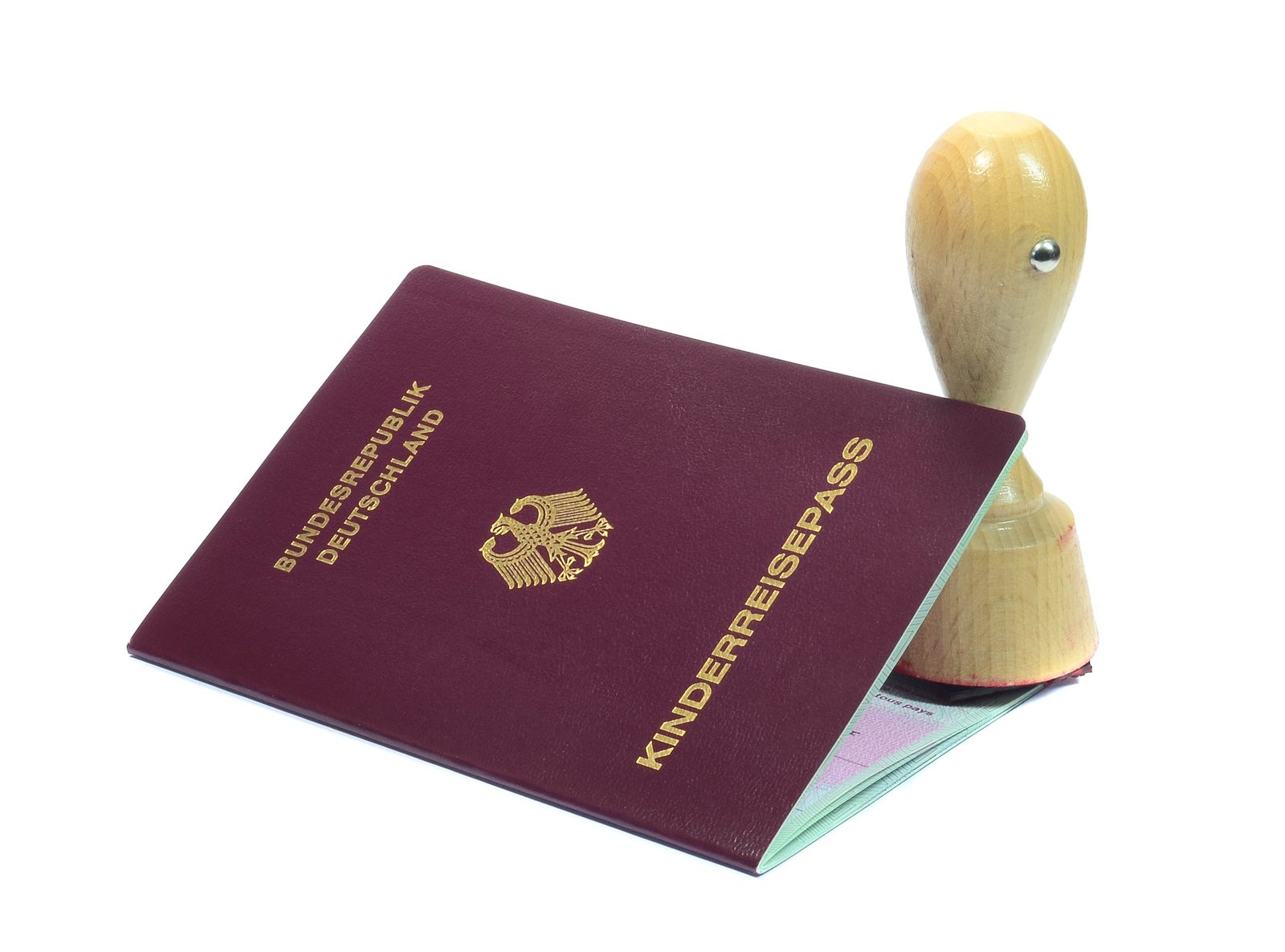 Childs German passport|