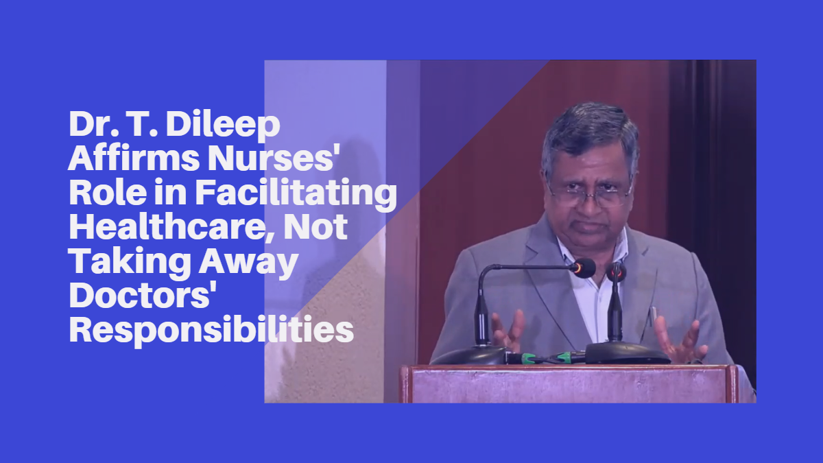 Dr. T. Dileep speaking in a seminar